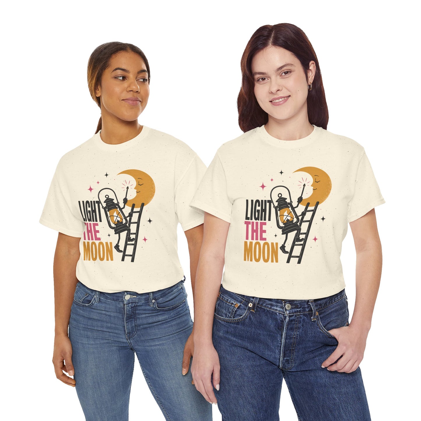 Light the Moon Pop Art Tee — Lantern Lighting the Moon Graphic Tee