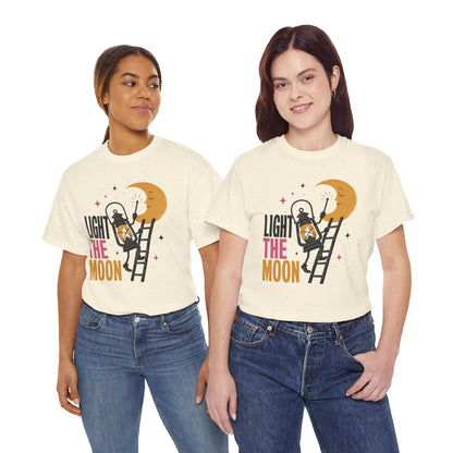 Light the Moon Pop Art Tee — Lantern Lighting the Moon Graphic Tee
