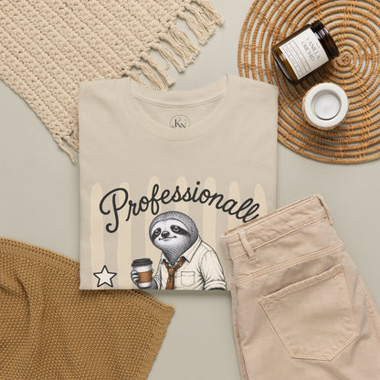 Professionally Unwell Retro Sloth Graphic Tee
