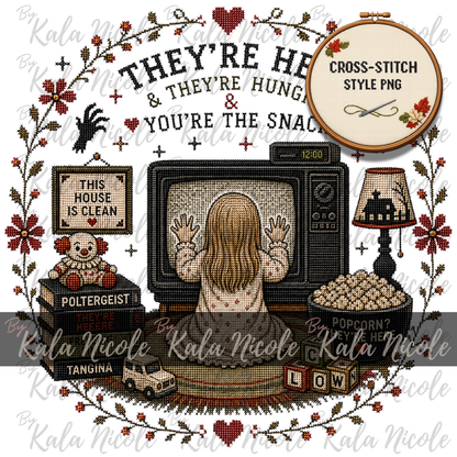 Horror Movie Cross-Stitch PNG | Poltergeist