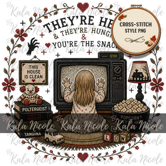 Horror Movie Cross-Stitch PNG | Poltergeist