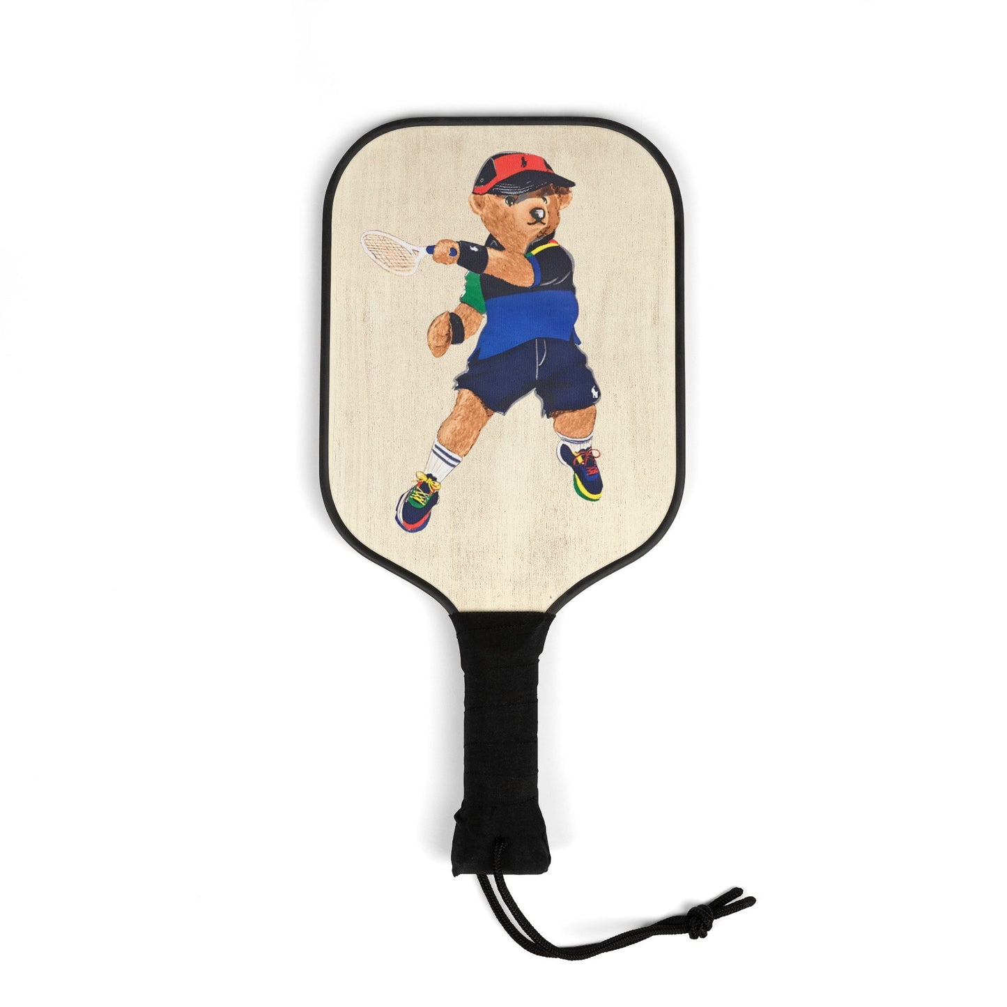 Pickleball Paddle Set – Retro Vintage Bear Design (2 Pack with Balls)
