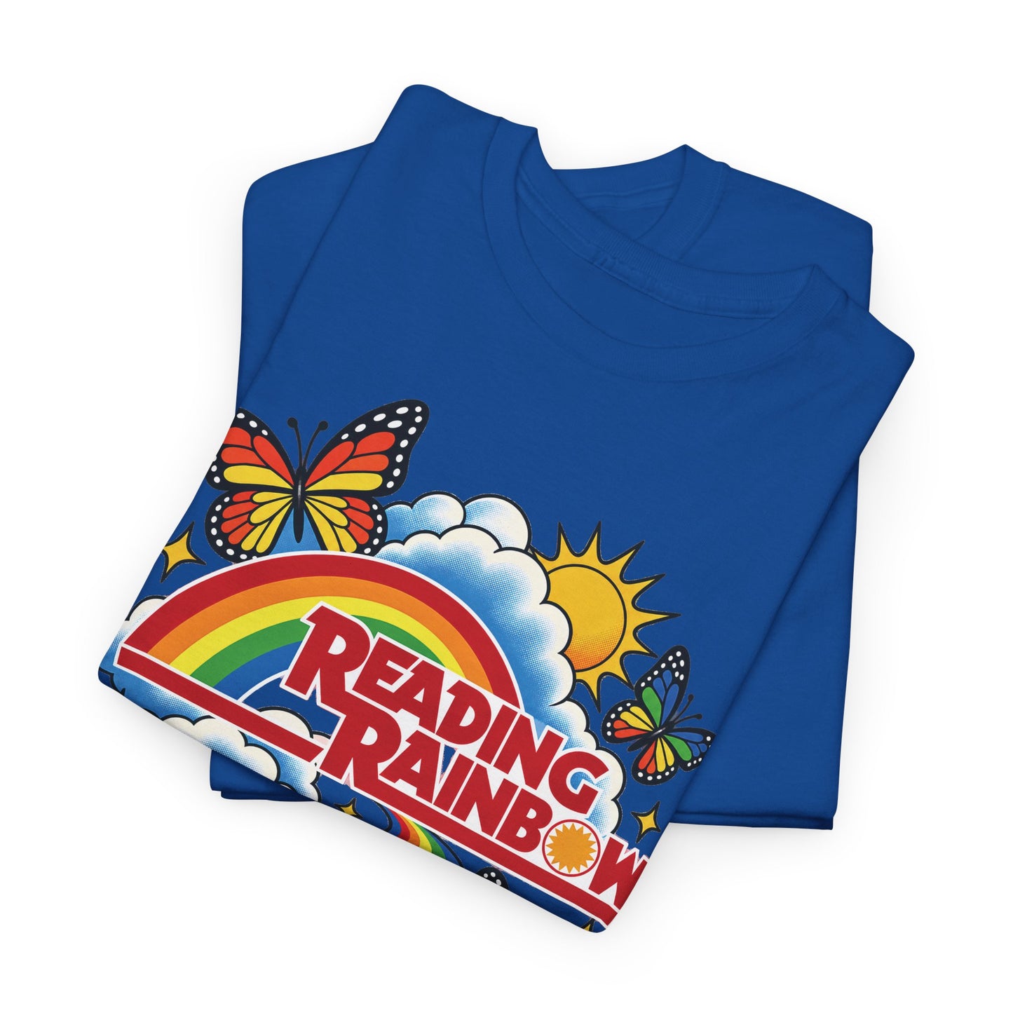 Rainbow & Butterflies Retro Book Graphic Tee