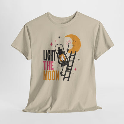 Light the Moon Pop Art Tee — Lantern Lighting the Moon Graphic Tee