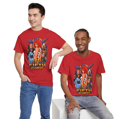 Retro Sci-Fi Character Collage Graphic Tee