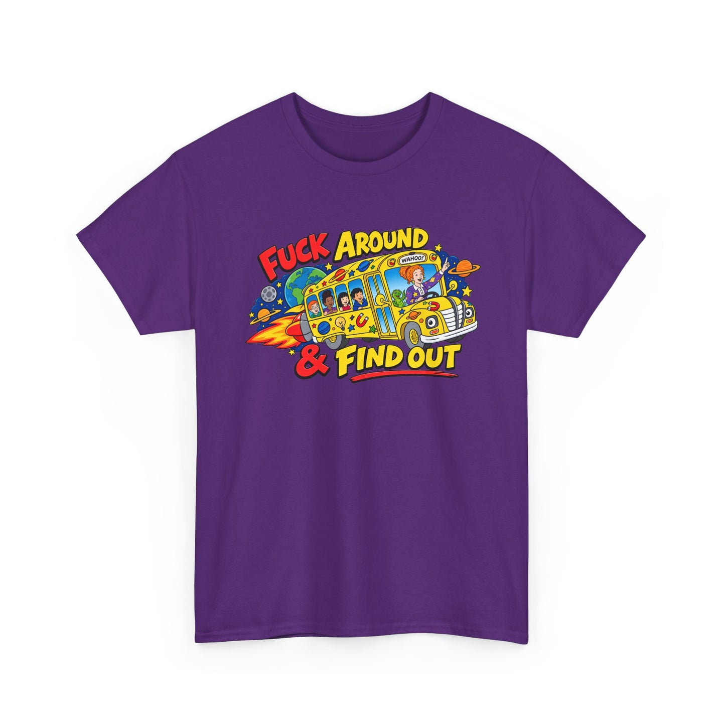 Fuck Around & Find Out Retro Comic Graphic Tee