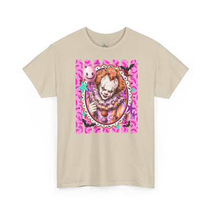 Pennywise Portrait Tee — Colorful Spooky Horror Shirt