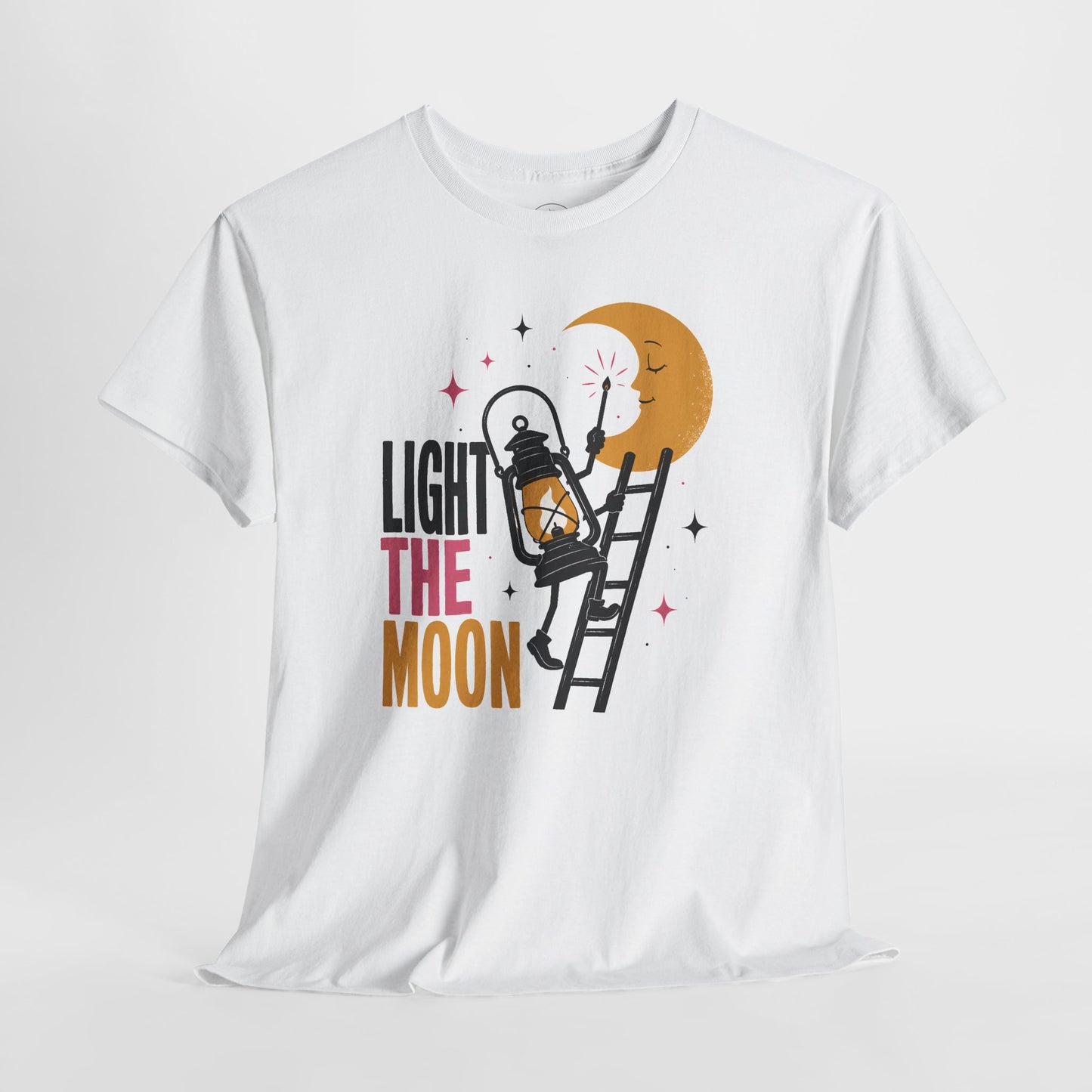 Light the Moon Pop Art Tee — Lantern Lighting the Moon Graphic Tee