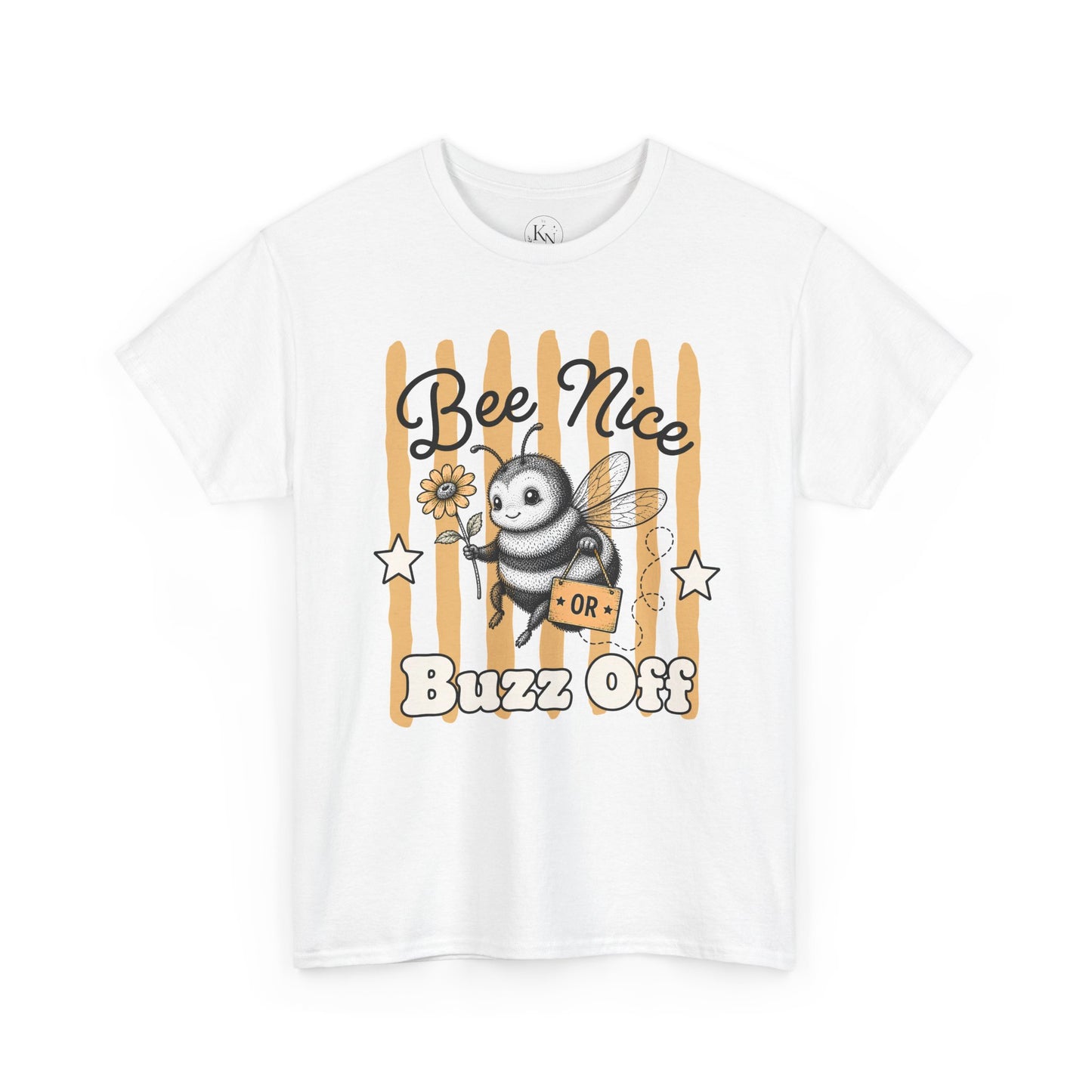 Bee Nice or Buzz Off Retro Bee Graphic Tee
