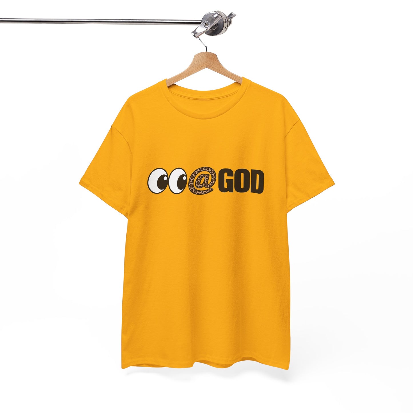 Look At God Leopard Print Graphic Tee