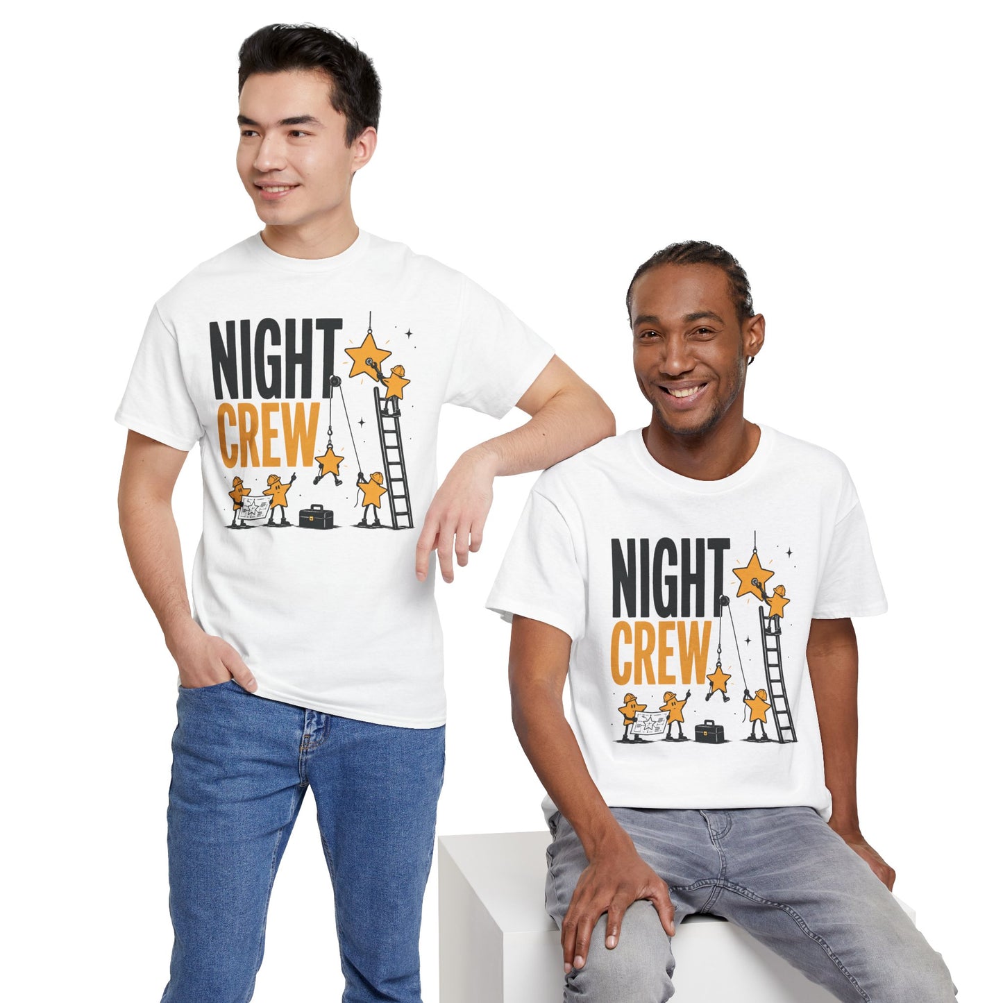 Night Crew Pop Art Tee — Stars Hanging Stars Graphic Tee