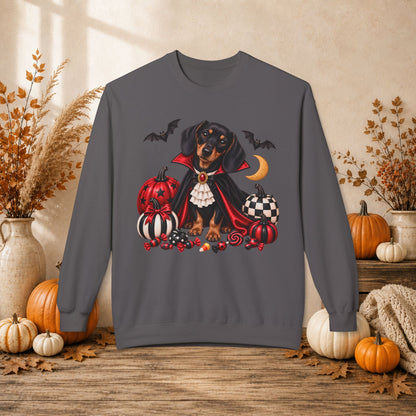 Dachshund Vampire Halloween Sweatshirt