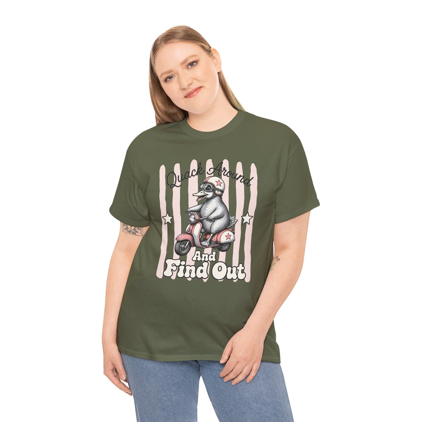 Quack Around and Find Out Retro Duck Graphic Tee