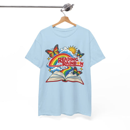 Rainbow & Butterflies Retro Book Graphic Tee