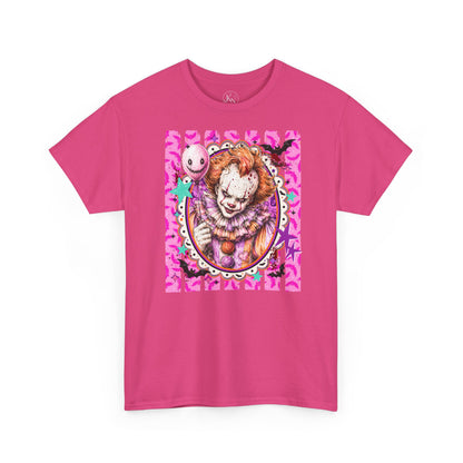 Pennywise Portrait Tee — Colorful Spooky Horror Shirt