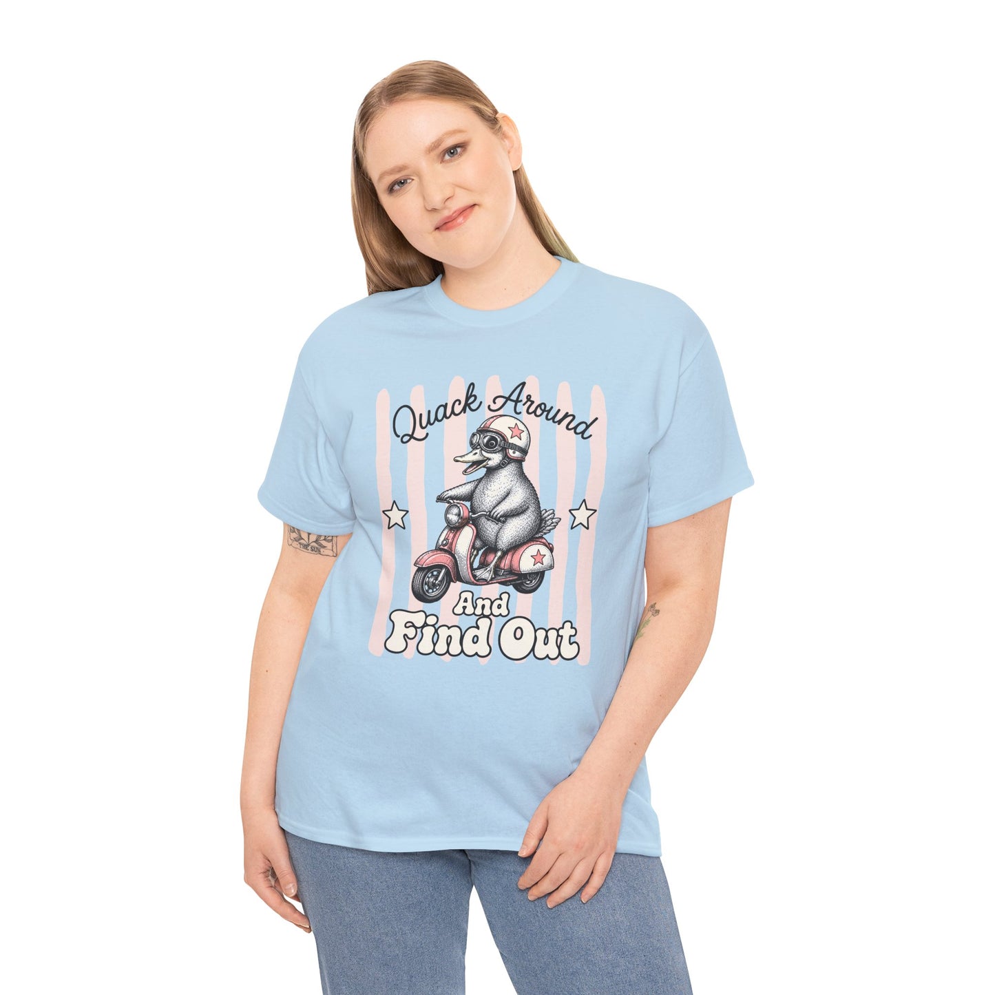 Quack Around and Find Out Retro Duck Graphic Tee