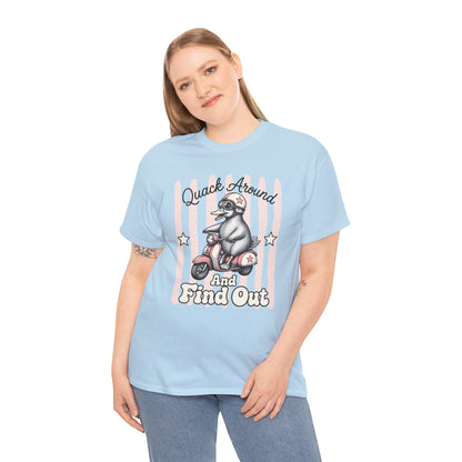 Quack Around and Find Out Retro Duck Graphic Tee