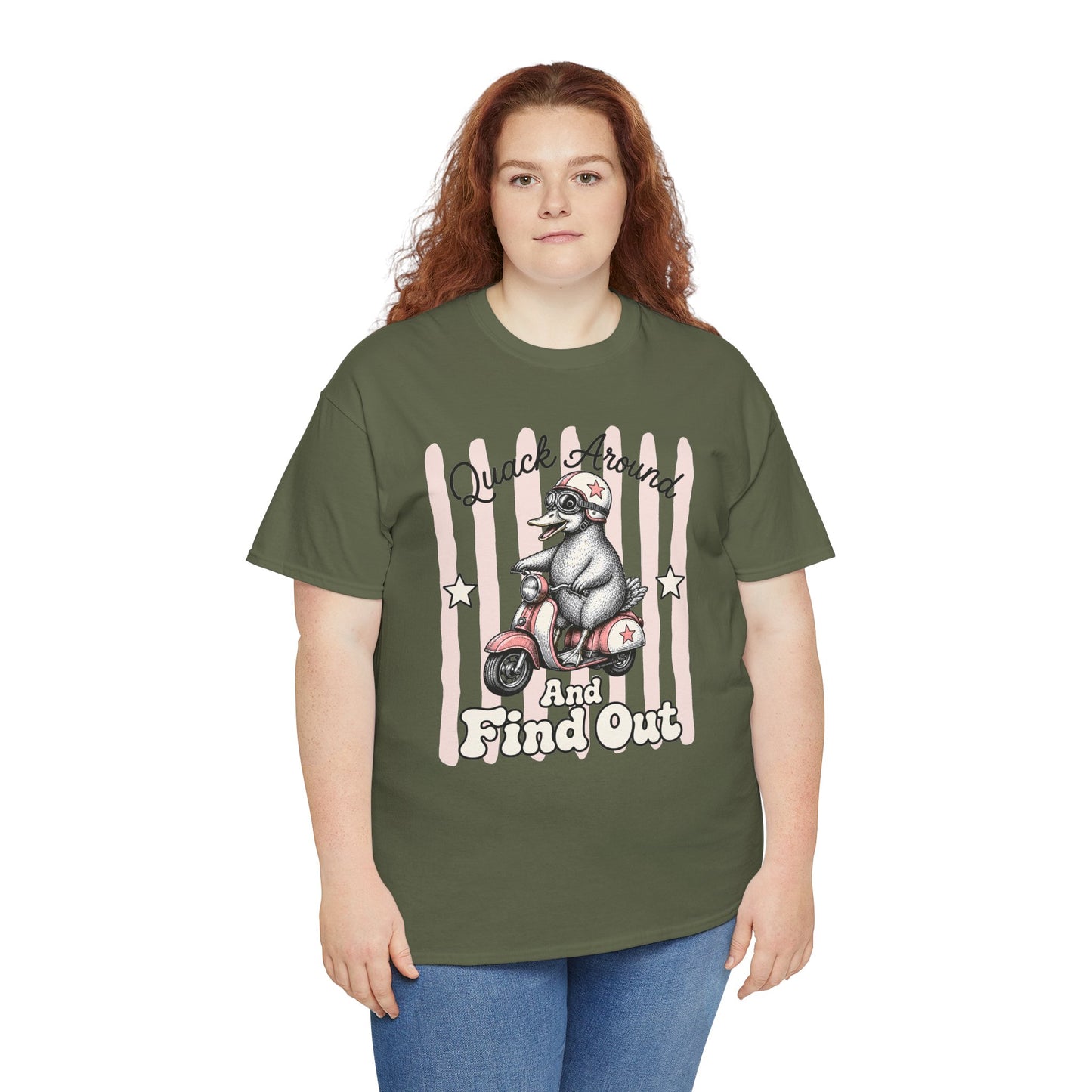 Quack Around and Find Out Retro Duck Graphic Tee