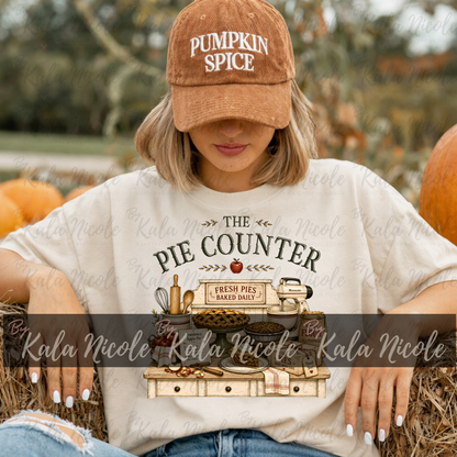 The Pie Counter PNG | Baker PNG | Vintage Country Fall Clipart (Digital Download)