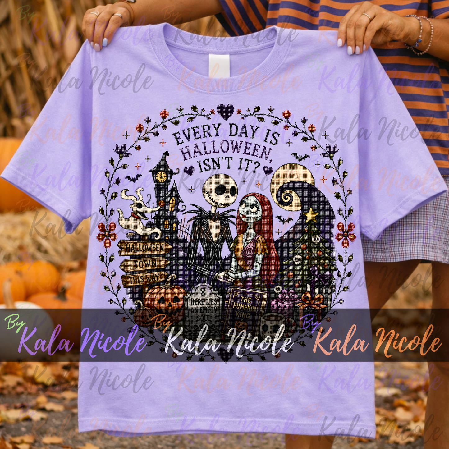 Nightmare Before Christmas Cross-Stitch PNG | Everyday is Halloween