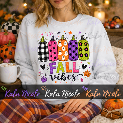 Fall Vibes PNG Bundle | Trendy Fall PNG | Cute Pumpkin Clipart (Digital Download)