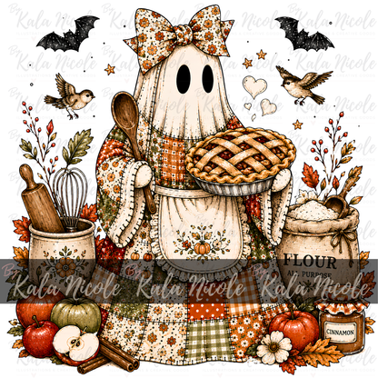 Patchwork Ghost PNG | Baking