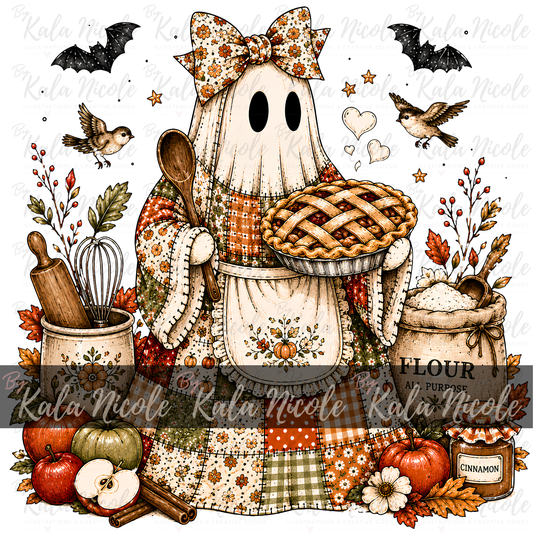Patchwork Ghost PNG | Baking