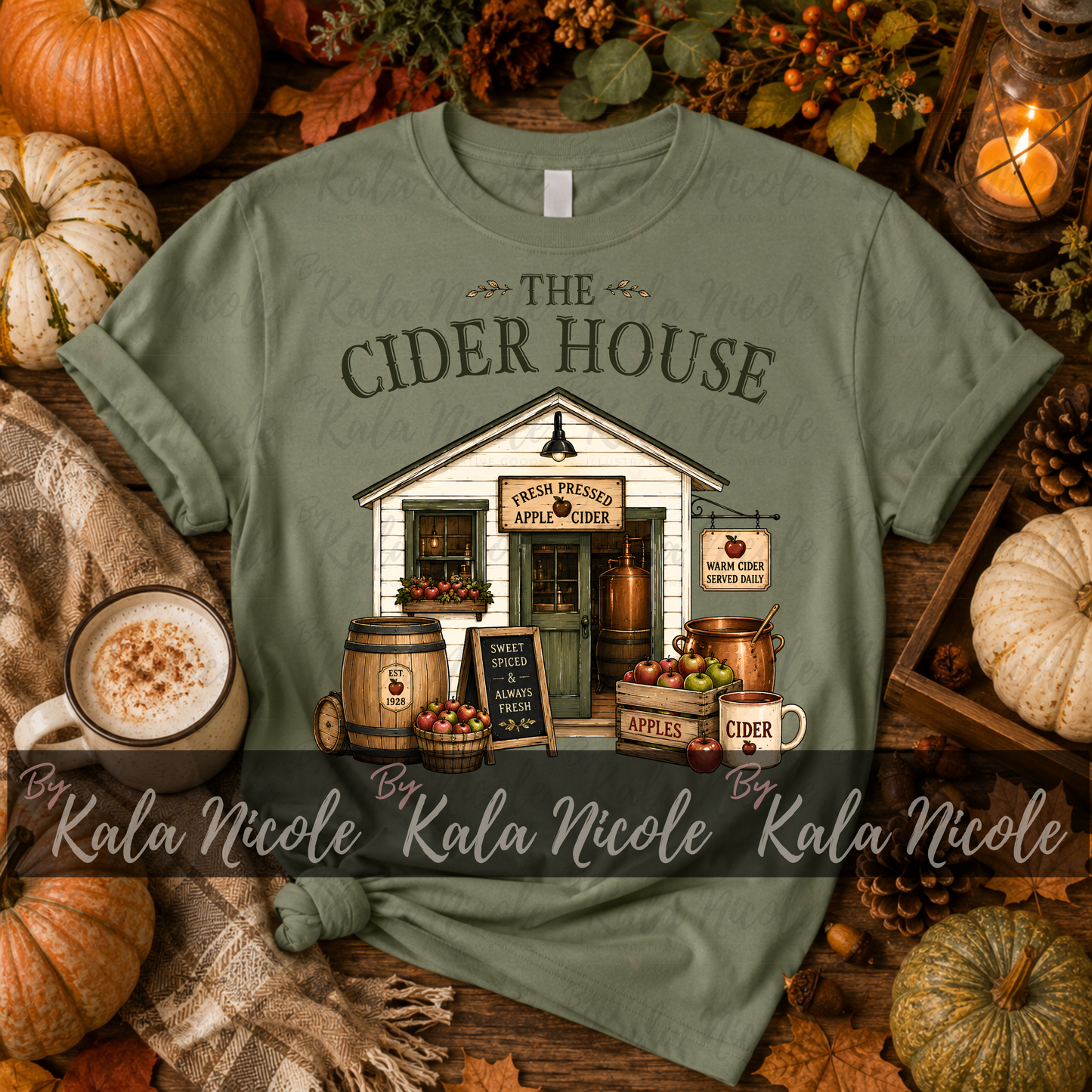 The Cider House PNG | Trendy Fall PNG | Vintage Country Fall Clipart (Digital Download)