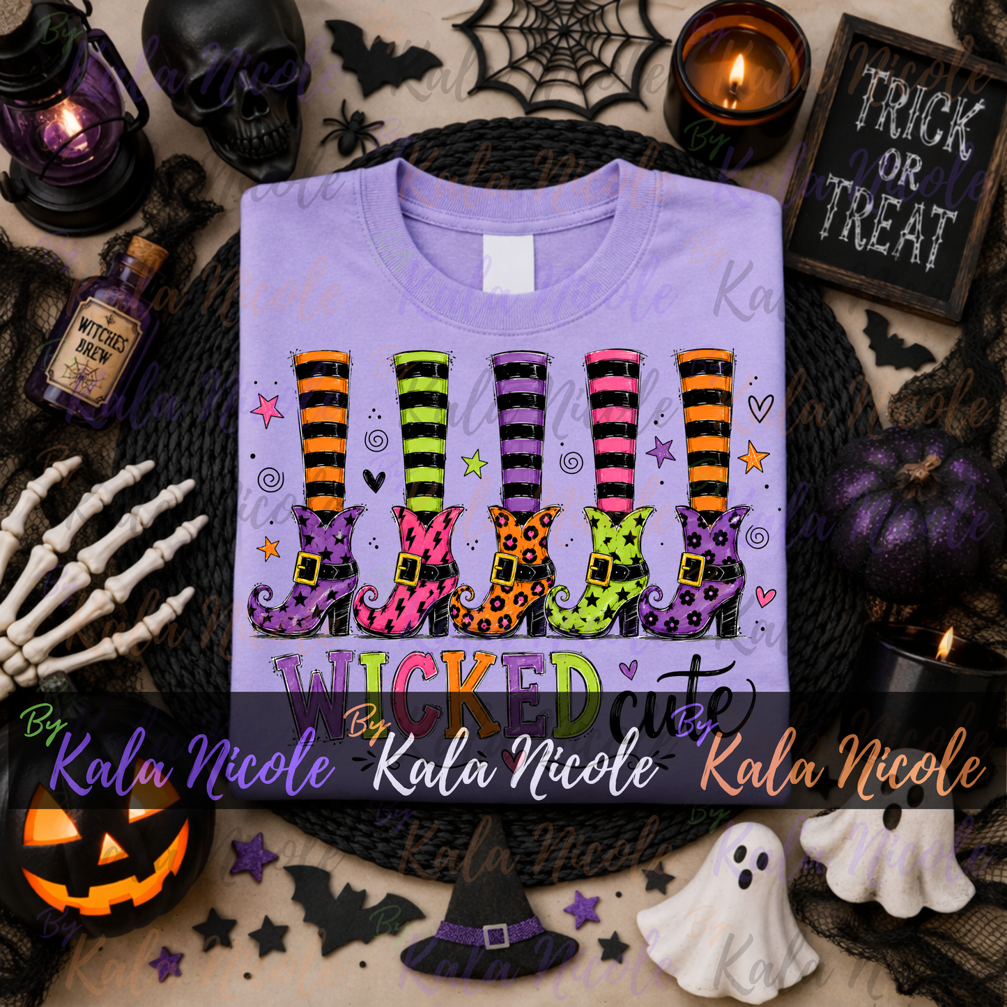 Wicked Cute PNG Bundle | Trendy Halloween PNG | Fall PNG | Cute Witch Clipart (Digital Download)