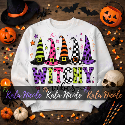 Witchy Vibes PNG Bundle | Trendy Halloween PNG | Fall PNG | Cute Witch Clipart (Digital Download)