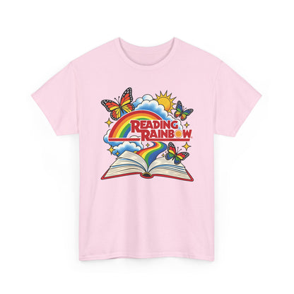 Rainbow & Butterflies Retro Book Graphic Tee