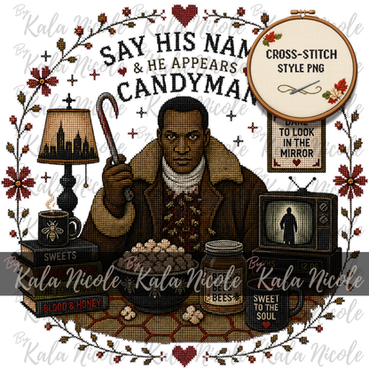 Horror Movie Cross-Stitch PNG | Candyman