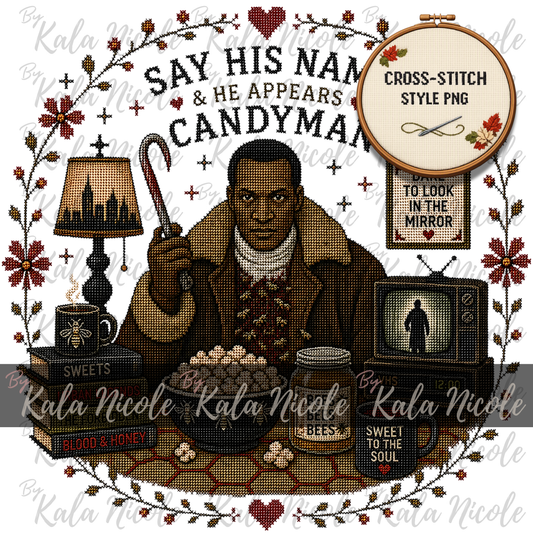 Horror Movie Cross-Stitch PNG | Candyman