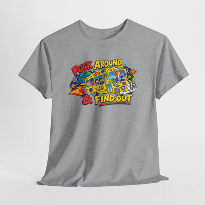 Fuck Around & Find Out Retro Comic Graphic Tee