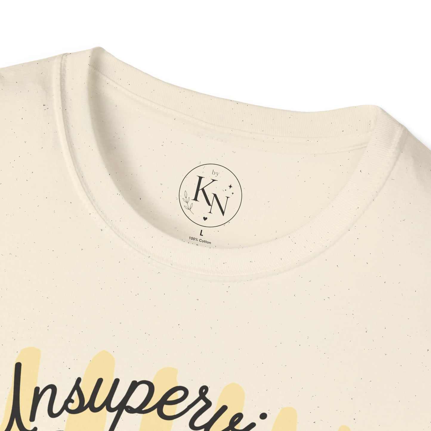 Goose Graphic T-Shirt — "Unsupervised Again" Vintage Yellow Stripe Tee