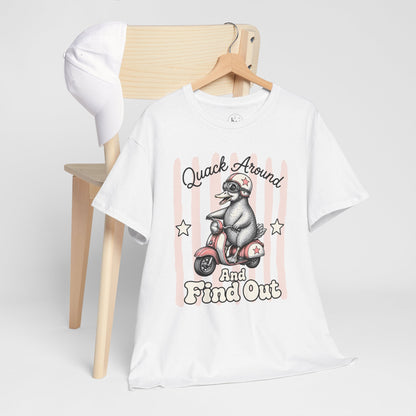 Quack Around and Find Out Retro Duck Graphic Tee