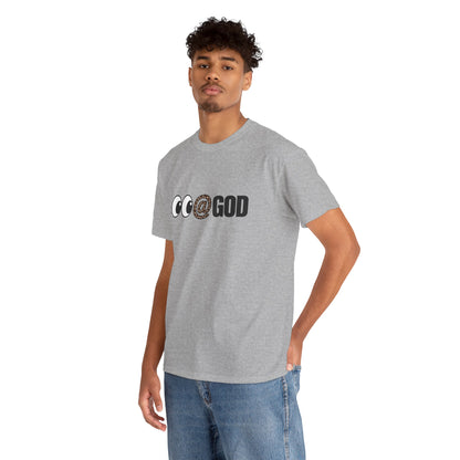 Look At God Leopard Print Graphic Tee