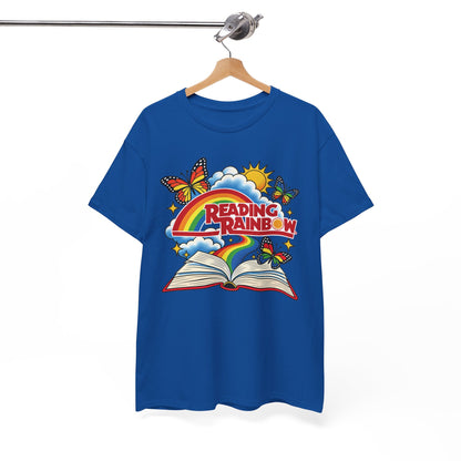 Rainbow & Butterflies Retro Book Graphic Tee
