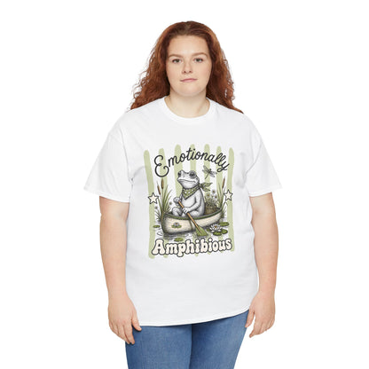 Emotionally Amphibious Retro Frog Graphic Tee
