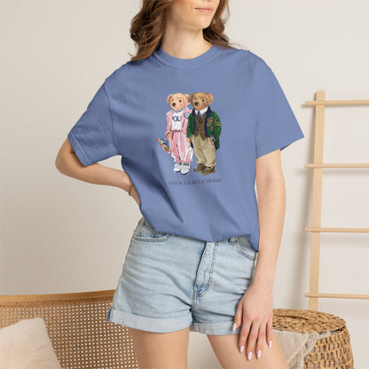 Personalized Couples T-Shirt — Custom Teddy Bear Graphic Tee | Gift for Him & Her