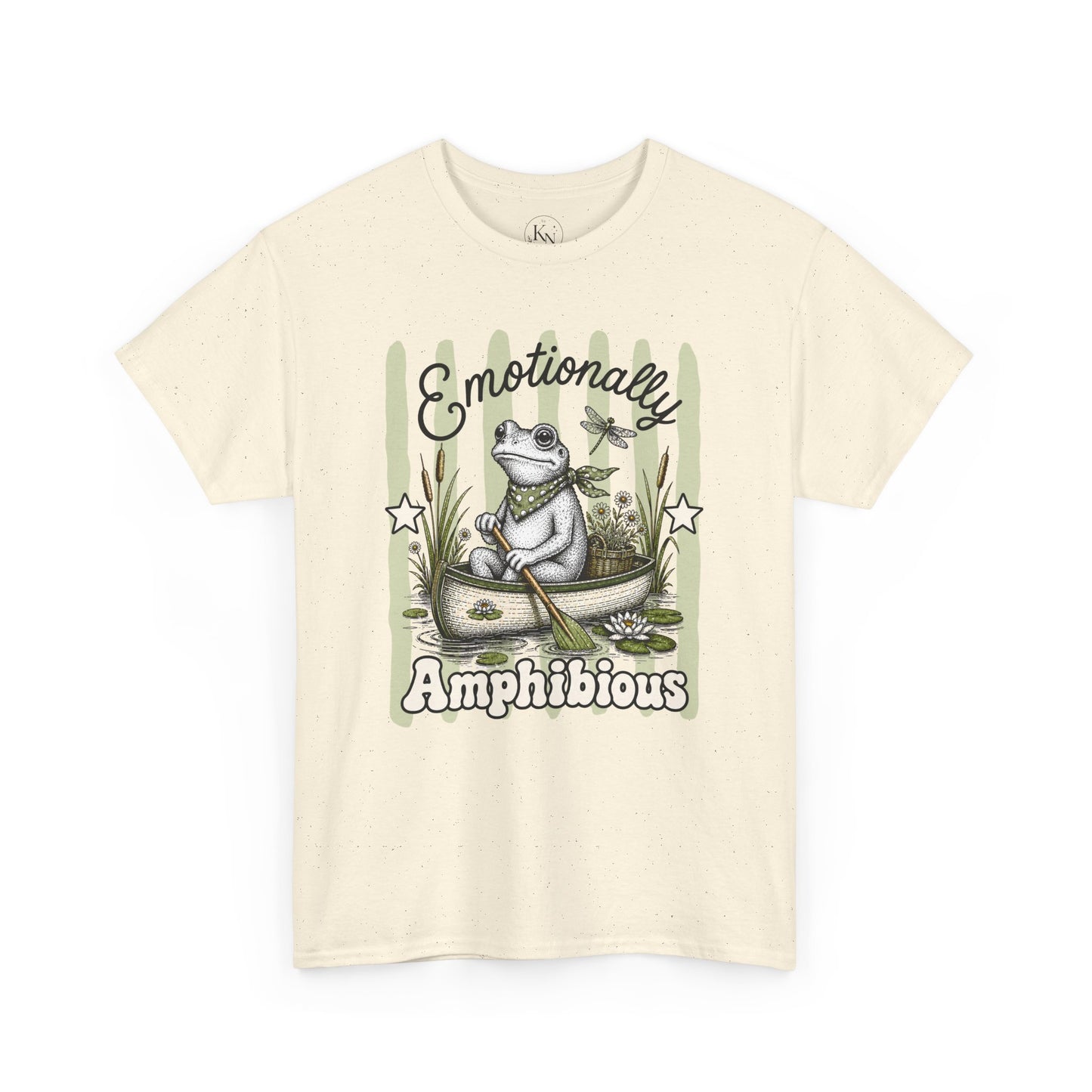 Emotionally Amphibious Retro Frog Graphic Tee
