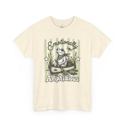 Emotionally Amphibious Retro Frog Graphic Tee