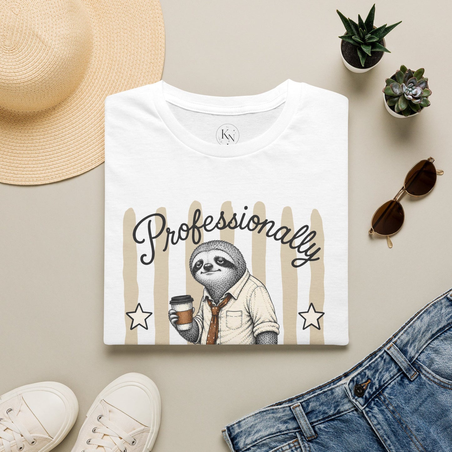 'Professionally Unwell' Sloth Graphic Tee