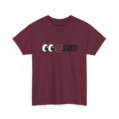 Look At God Leopard Print Graphic Tee
