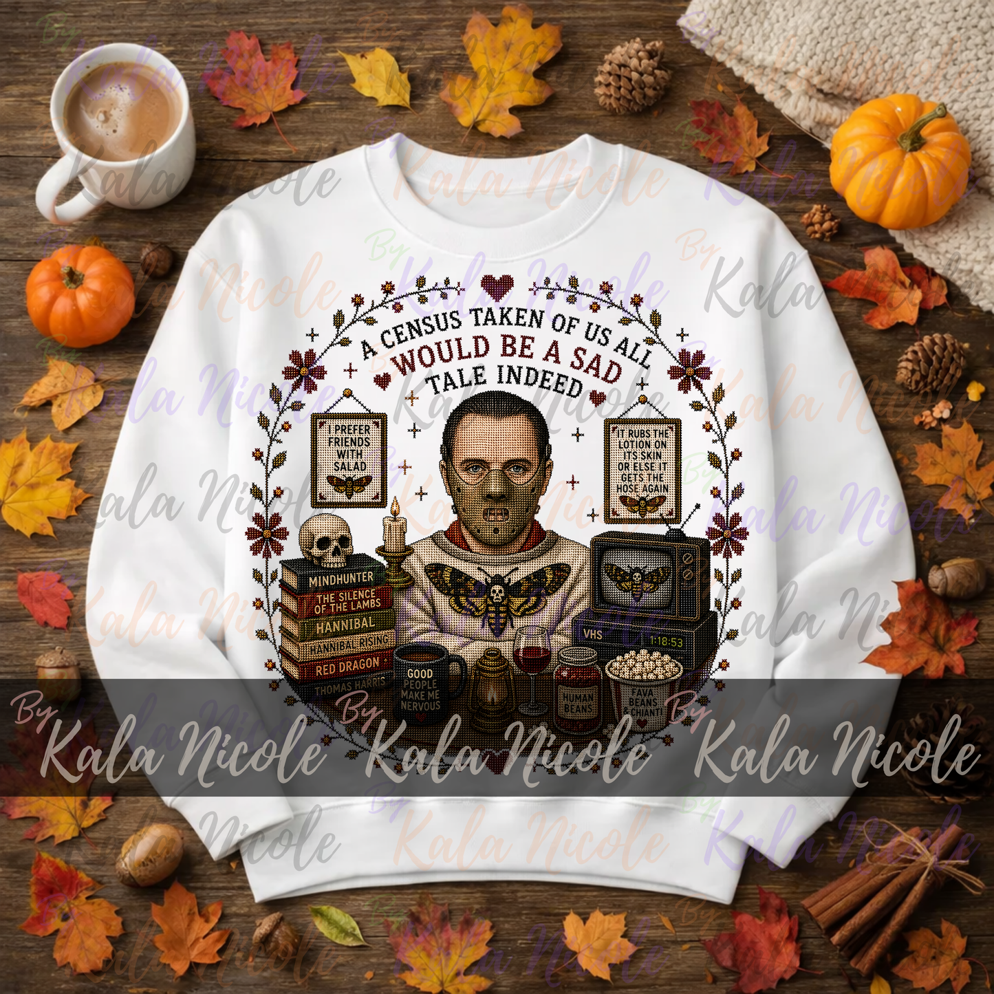 Horror Movie Cross-Stitch PNG | Hannibal