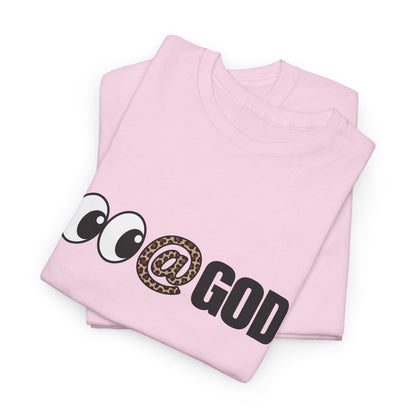 Look At God Leopard Print Graphic Tee