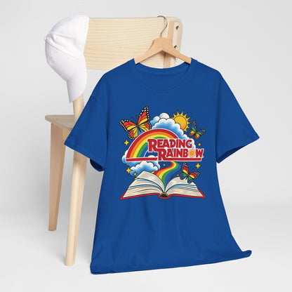 Rainbow & Butterflies Retro Book Graphic Tee