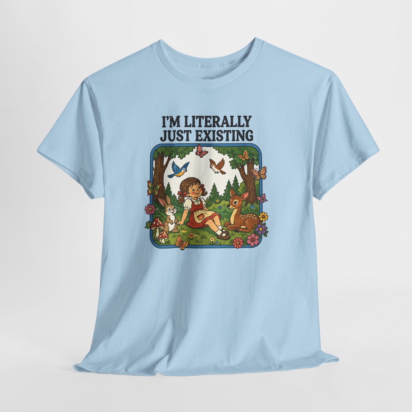 I'm Literally Just Existing Tee — Vintage Nature Graphic T-Shirt