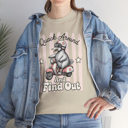 Quack Around and Find Out Retro Duck Graphic Tee