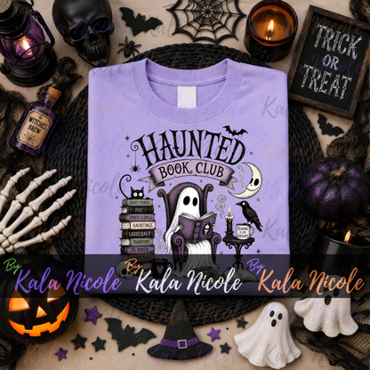 Haunted Book Club PNG | Trendy Halloween PNG | Fall PNG | Cute Ghost Clipart (Digital Download)